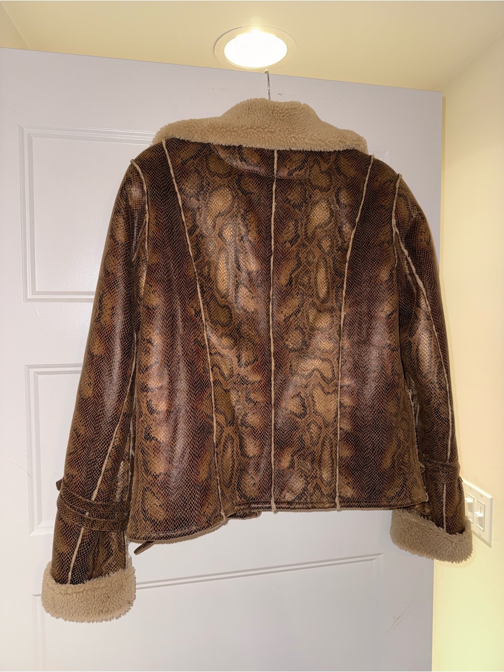 AS by DF Python-Print Faux Shearling Jacket - Picture 12 of 12